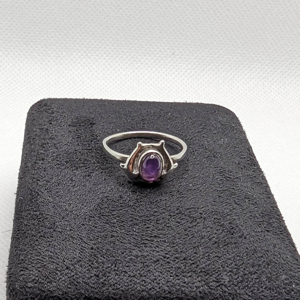 Amethyst  dolphin ring